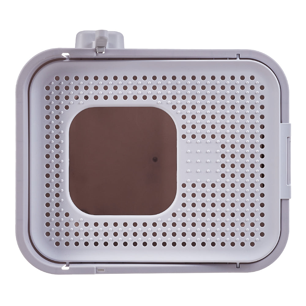 Enclosed Cat Litter Box with Top-Mounted Deodorizer – Spacious, Leak-Proof, and Easy-Clean Design