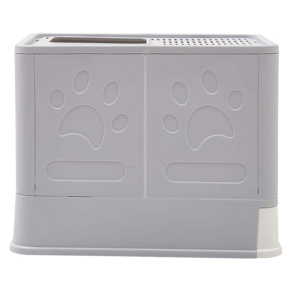 Front-Entry, Top-Opening Foldable Cat Litter Box – Compact, Easy Clean, and Space-Saving Design