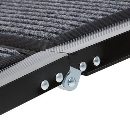Outdoor Foldable Metal Dog Ramp – Non-Slip Pet Ladder for Cars, Trucks, and SUVs