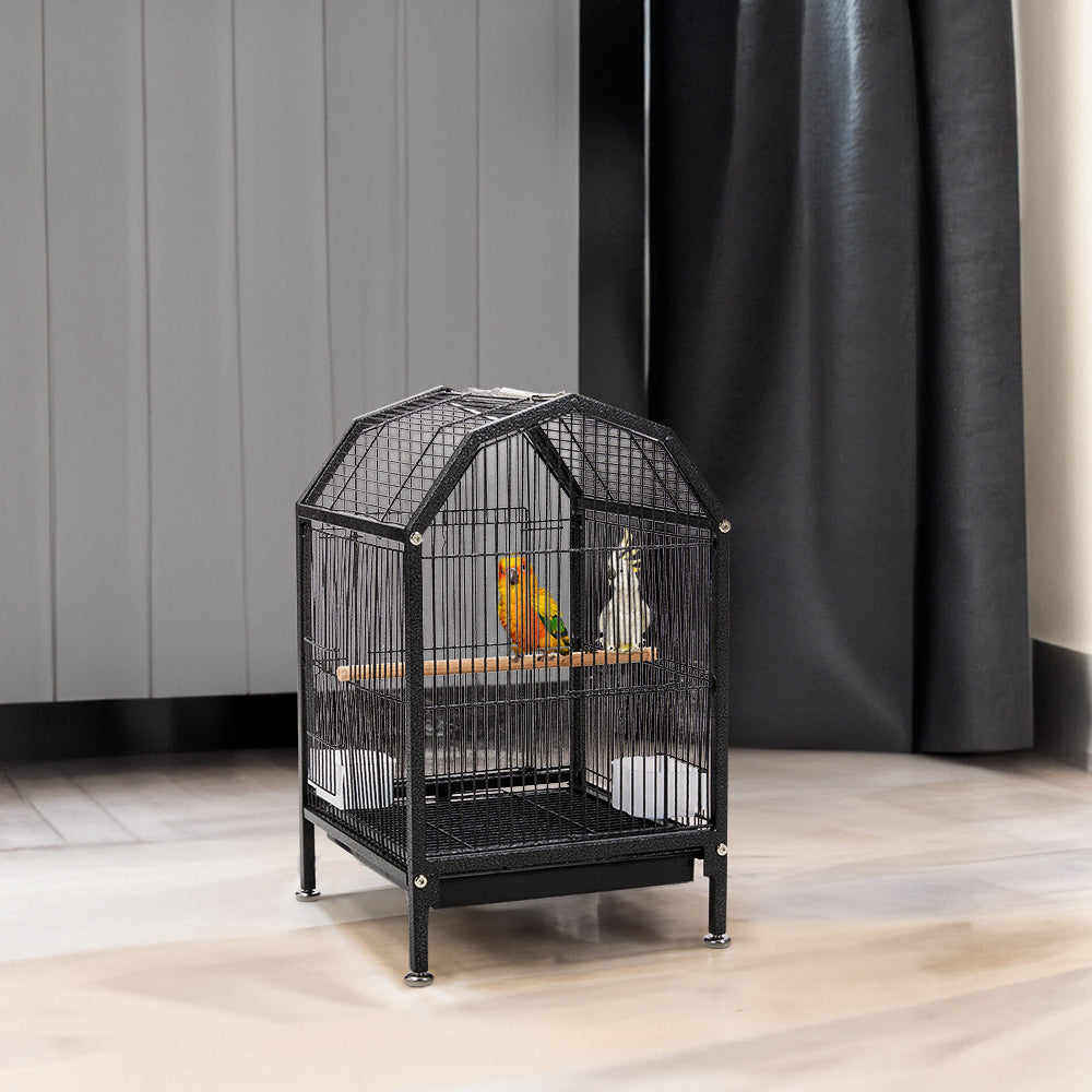Portable Metal Bird Cage with Anti-Spill Feeders – Safe and Comfortable Home for Birds