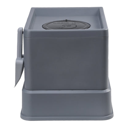 Large Enclosed Cat Litter Box with Drawer, Scoop & Grooming Board – Anti-Splashing, Odour Control, Front Entry & Top Exit