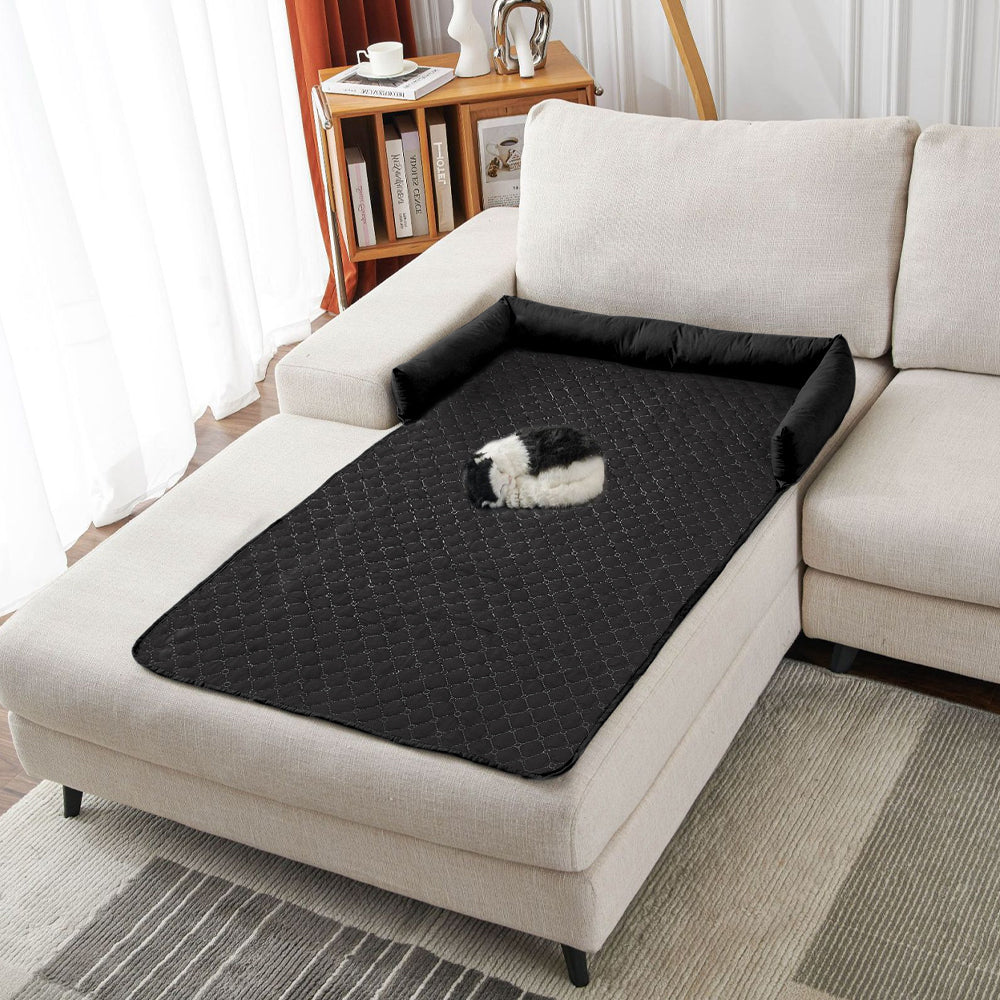 Waterproof Pet Sofa Protector Bed with Pillow –  Furniture Cover for Dogs & Cats