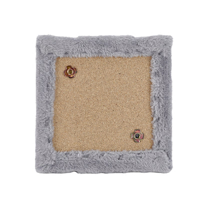 3-in-1 Cat Scratching Post with Plush Tunnel & Hanging Ball Toys – Compact Activity Center for Kittens