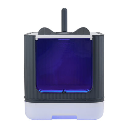 Large Foldable Cat Litter Box – Multi-Mode with UV Sterilization and Odour Control