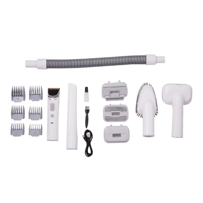 300W Multifunctional Pet Grooming Vacuum Cleaner with Clippers and Attachments