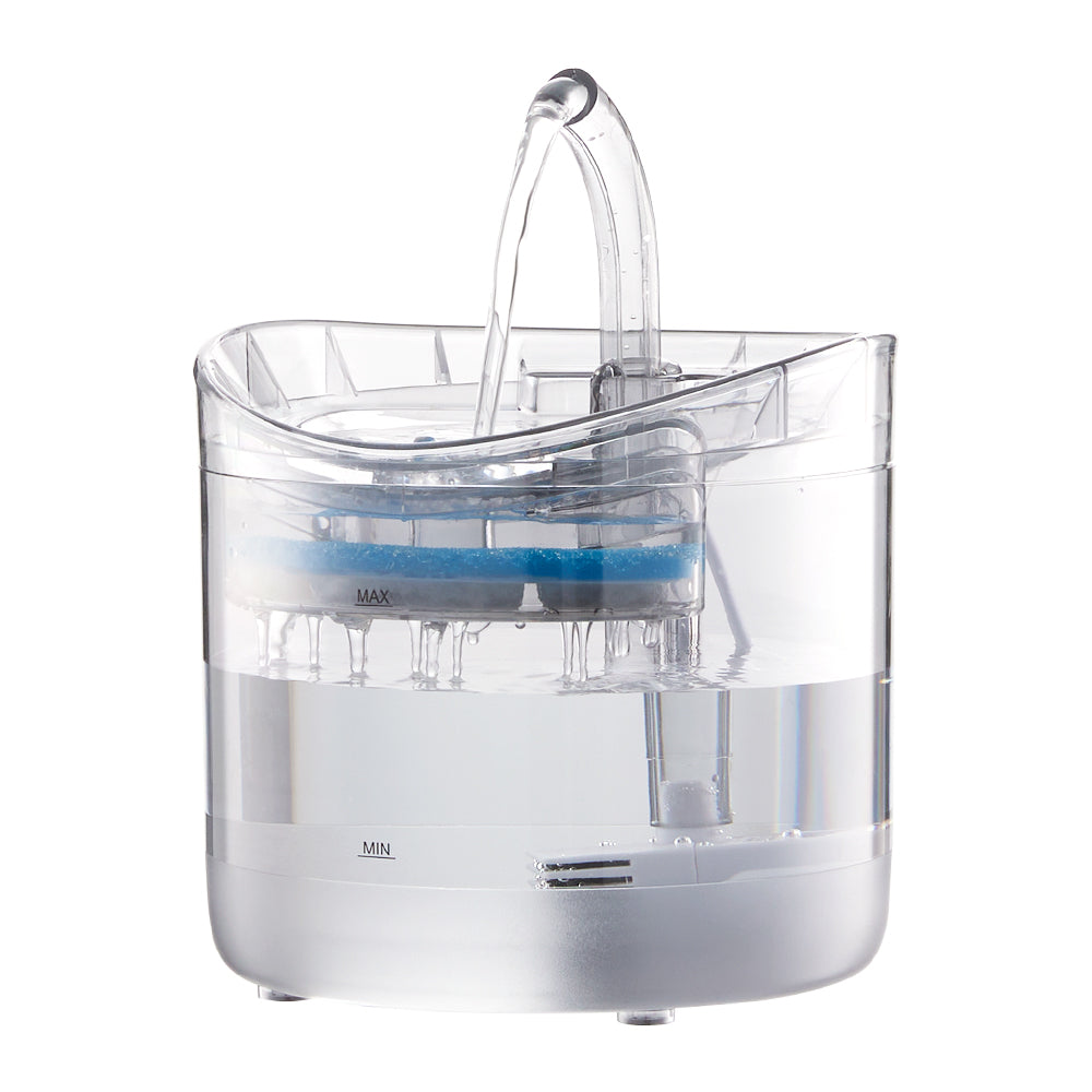Transparent Automatic Pet Water Fountain – Quiet Circulation with Visible Filtration
