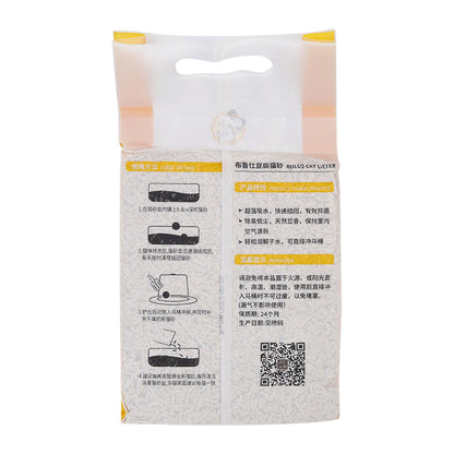 6L Biodegradable Tofu Cat Litter – Odour Control & Easy Cleanup, Soft Clumping, Eco-Friendly