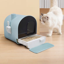 Large Enclosed Cat Litter Box with Deodorizer – Leak-Proof, Anti-Tracking, and Splash-Proof Design for Cats