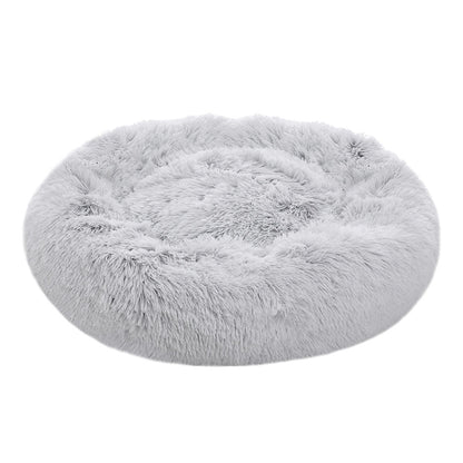 Calming Donut Pet Bed – Plush Round Cuddler for Cats and Small Dogs