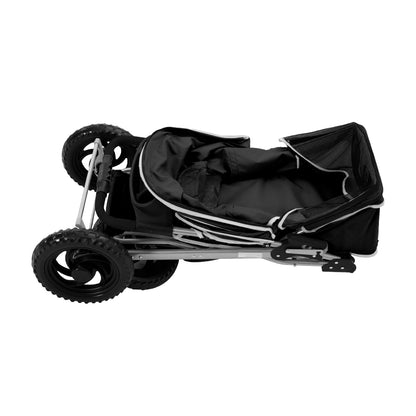 Foldable Pet Stroller for Cats and Dogs – Stylish & Secure Travel Solution for Pets