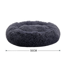 Calming Donut Plush Pet Bed – Ultra-Soft Round Nest with Raised Rim and Anti-Slip Base