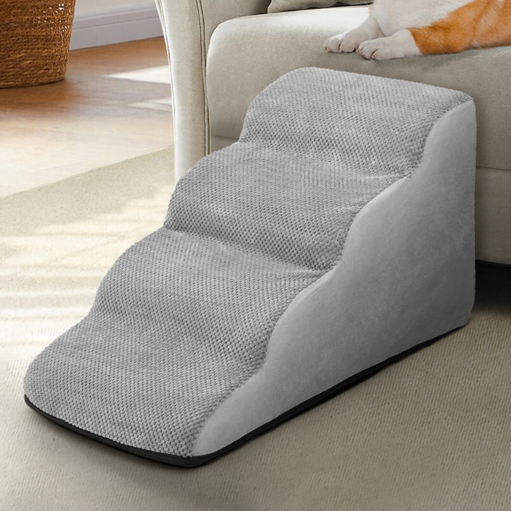 Non-Slip Pet Steps with Removable Cover – Comfortable & Sturdy Staircase for Small Dogs