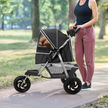 Foldable Pet Stroller for Cats and Dogs – Stylish & Secure Travel Solution for Pets