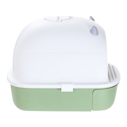 Fully Enclosed Cat Litter Box with Pull-Out Drawer and Deodorizer – Space-Saving, Odour-Reducing Design
