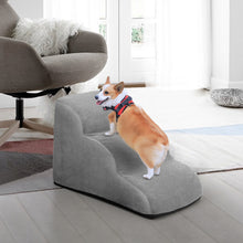 Non-Slip Pet Stairs with Removable Cover – Comfortable & Stable for Small Dogs