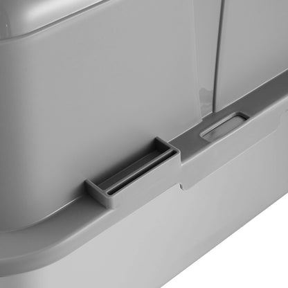 Semi-Enclosed Anti-Splash Cat Litter Box with Stainless Steel Base and Scoop