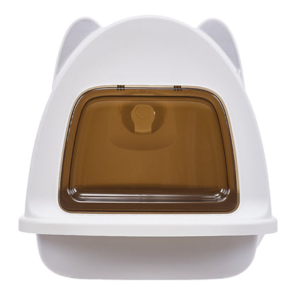 Detachable Cat Litter Box with Cat Ear Design – Privacy, Odor Control, and Easy-Clean Solution