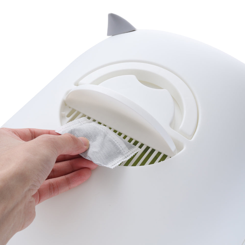 Fully Enclosed Cat Litter Box with Pull-Out Drawer and Deodorizer – Space-Saving, Odour-Reducing Design