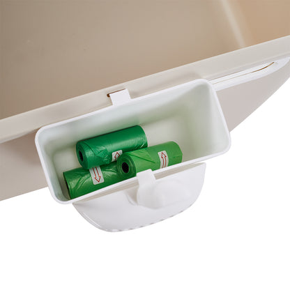 Open Top Cat Litter Box with Staircase – Spacious, Easy Access, and Effortless Cleaning