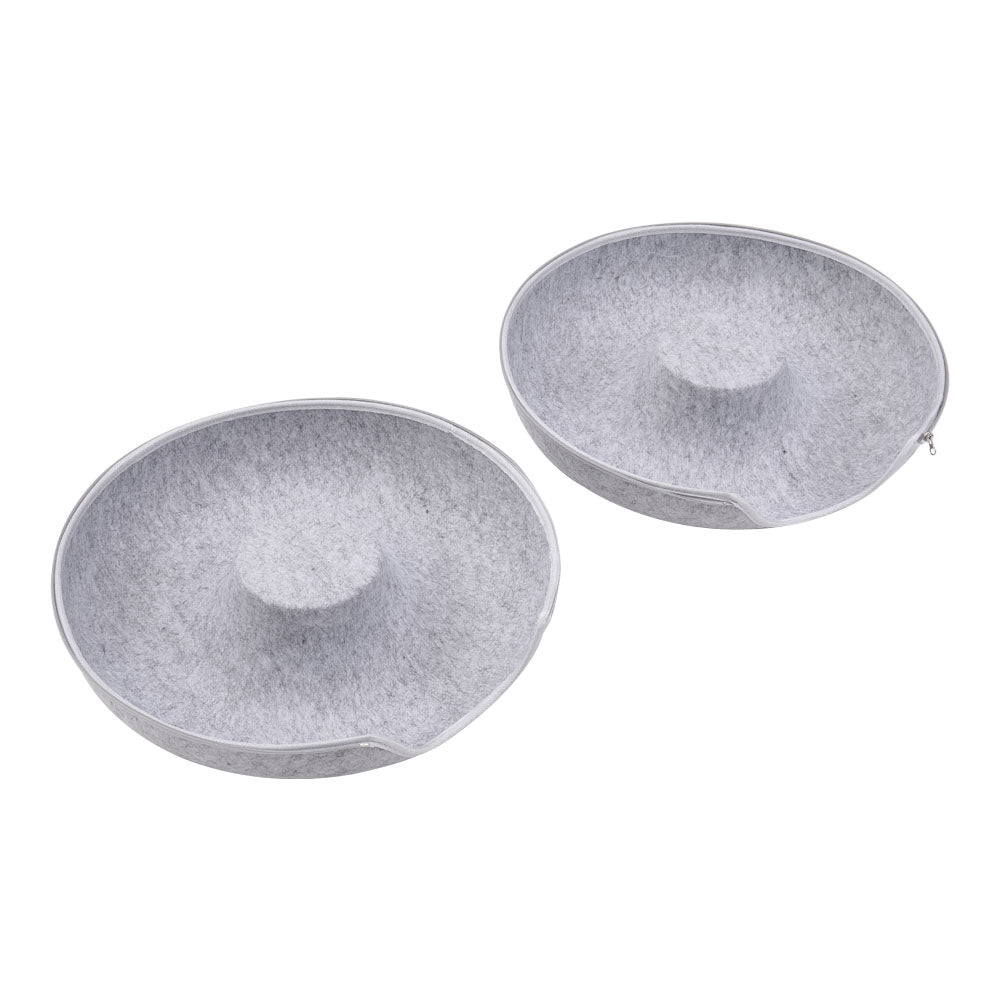 3-in-1 Round Felt Cat Tunnel Bed – Cozy Play Tunnel & Cave for Small Pets