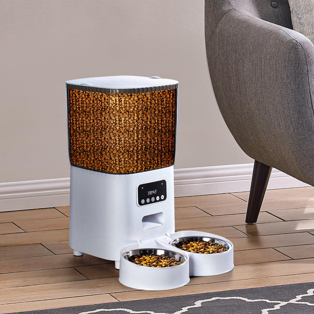5L Smart Pet Feeder – Dual Power with Airtight Storage and Anti-Jam Feeding