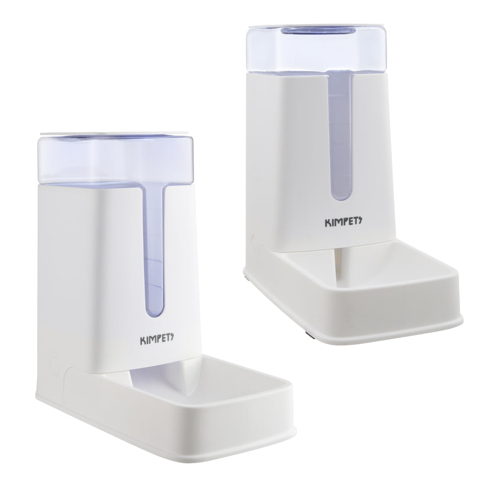 2-Piece Automatic Pet Feeder and Water Dispenser Set – Gravity-Fed for Dogs & Cats, No Power Needed