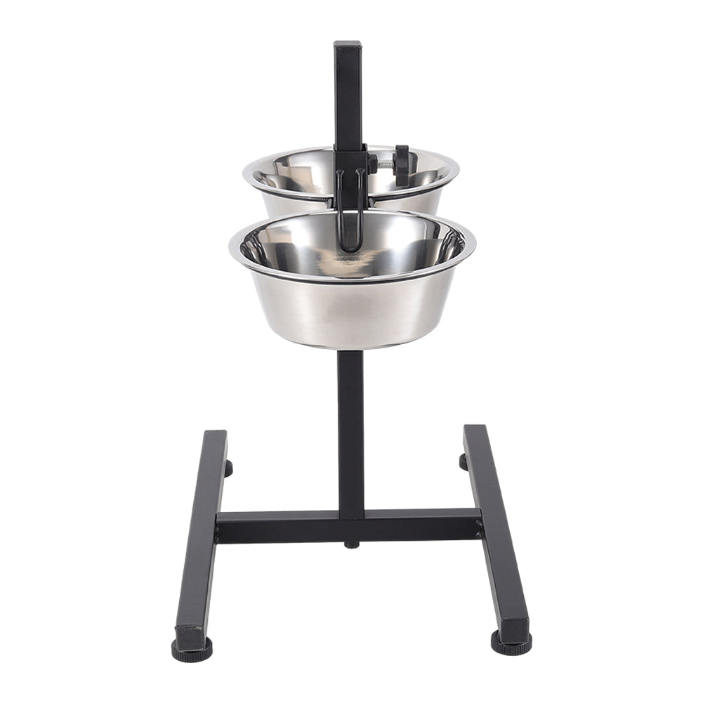 Adjustable Double-Bowl Pet Feeder – Elevated Stand for Cats & Dogs, Anti-Slip & Hygienic Design