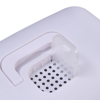 Detachable Cat Litter Box with Deodorising Compartment – Grey & White, Easy-to-Clean Design