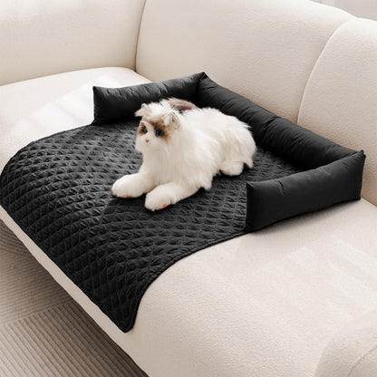 Waterproof Pet Sofa Protector Bed with Pillow –  Furniture Cover for Dogs & Cats