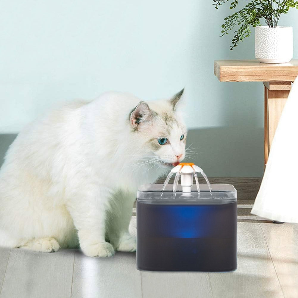 2L Pet Water Fountain with LED Lights – Quiet & Stylish Hydration Solution for Pets
