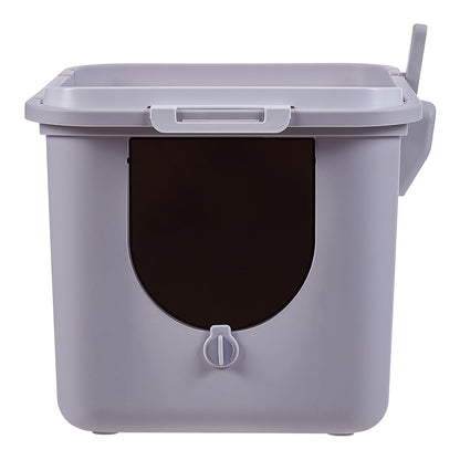 Enclosed Cat Litter Box with Top-Mounted Deodorizer – Spacious, Leak-Proof, and Easy-Clean Design