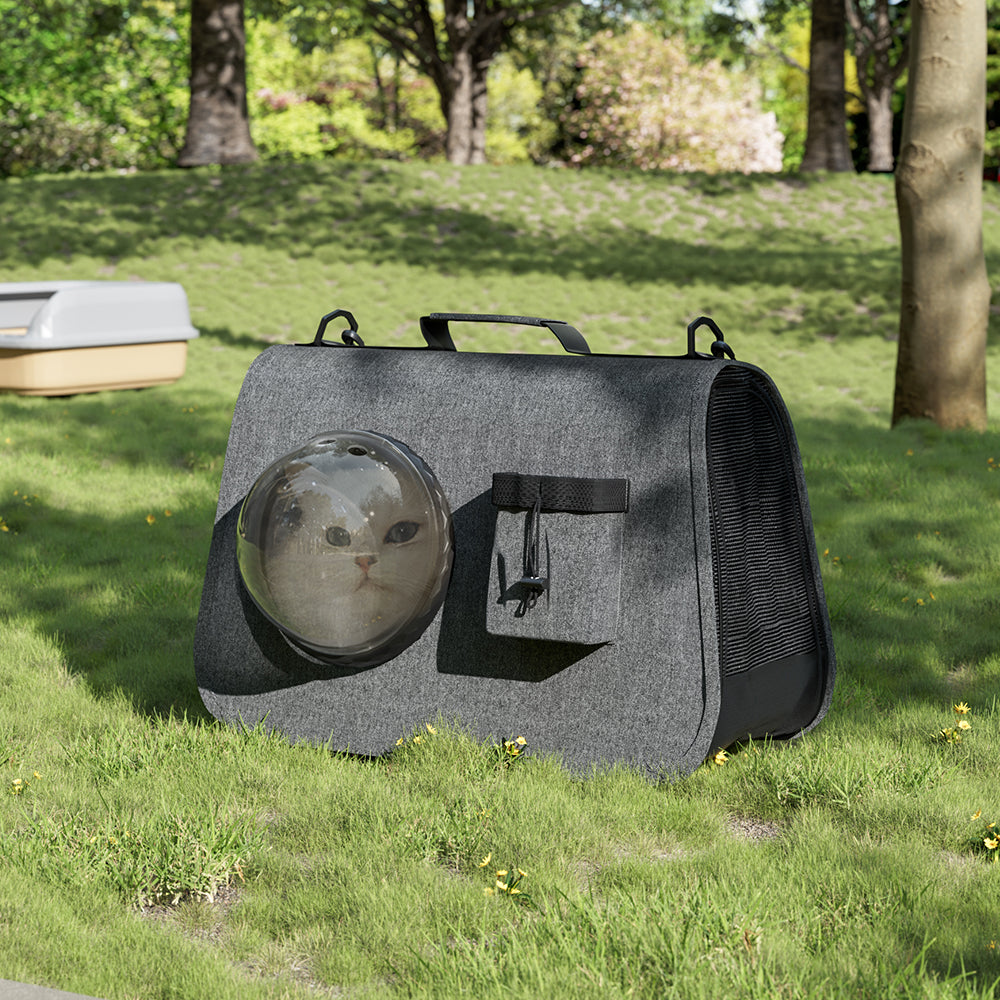 Portable Oxford Pet Carrier Shoulder Bag for Travel and Outdoor Use