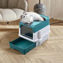 Enclosed Cat Litter Box with UV Sterilization – Hygienic & Odour-Controlled Design