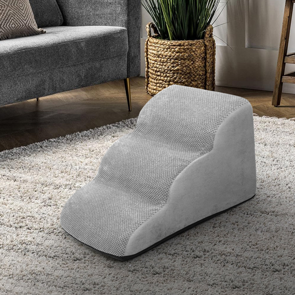 Non-Slip Pet Stairs with Removable Cover – Comfortable & Stable for Small Dogs