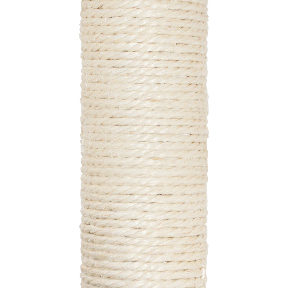 Multi-Level Cat Scratching Post – Sisal Arch with Plush Perch and Dangling Toys