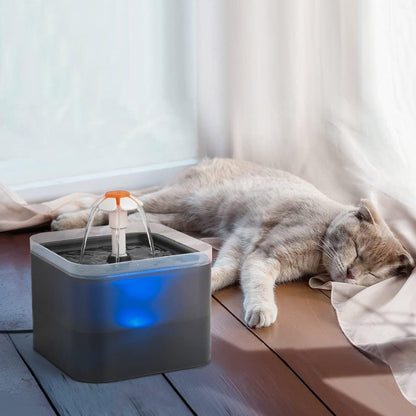 2L Pet Water Fountain with LED Lights – Quiet & Stylish Hydration Solution for Pets