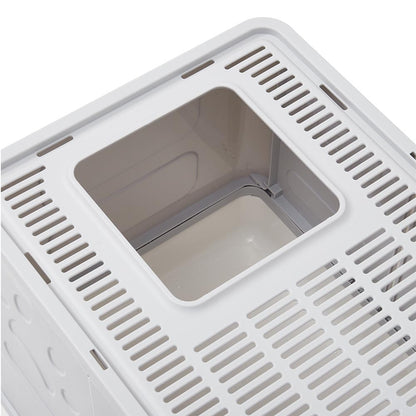 Front-Entry, Top-Opening Foldable Cat Litter Box – Compact, Easy Clean, and Space-Saving Design