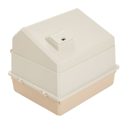 Foldable Large Cat Litter Box with Two-Way Door & Deodorizing Compartment – Multi-Cat Friendly, Easy-Clean Design