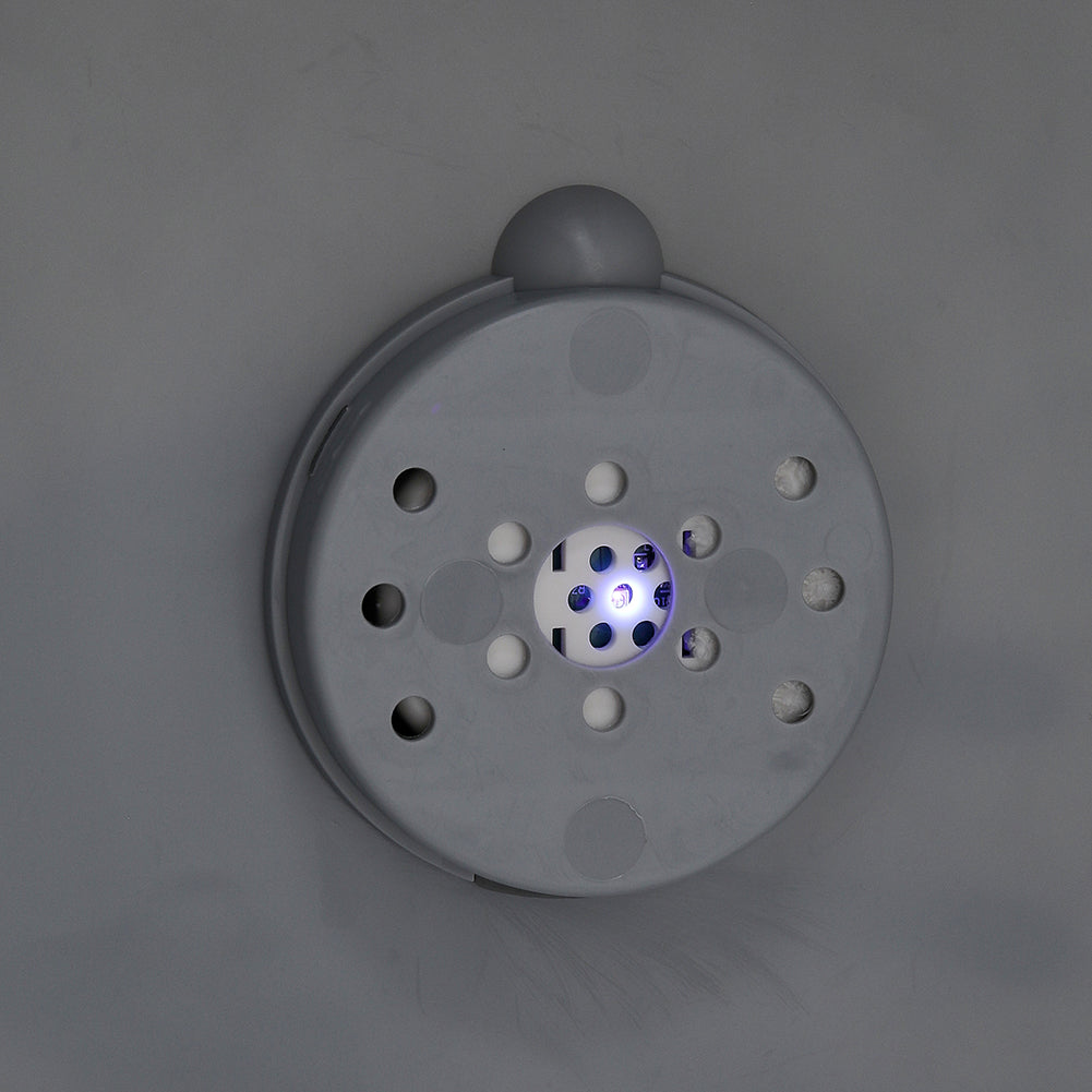 Large Hooded Cat Litter Box with Built-in UV Sterilization and Dual-Entry Design