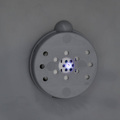 Large Hooded Cat Litter Box with Built-in UV Sterilization and Dual-Entry Design