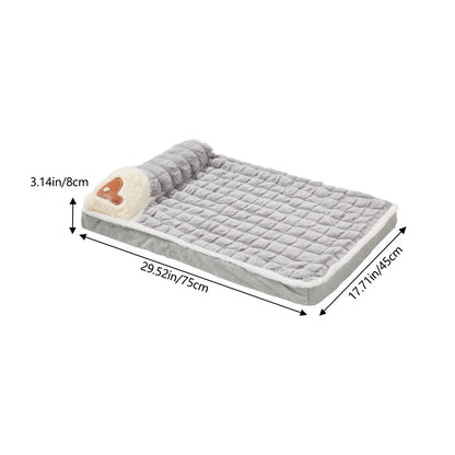 Washable Pet Bed – Soft Faux Fur Mattress Cushion for Puppy & Cat