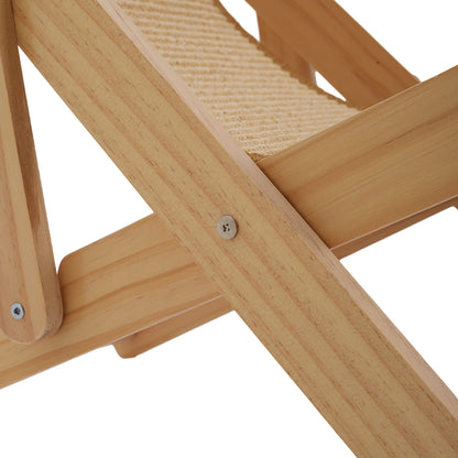 Pets Mood Sisal Cat Recliner Bed – Adjustable & Foldable Cat Scratching Lounge for Sunbathing and Resting