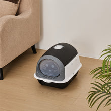 Detachable Cat Litter Box with Built-in UV Sterilizer Lamp and Two-Way Access