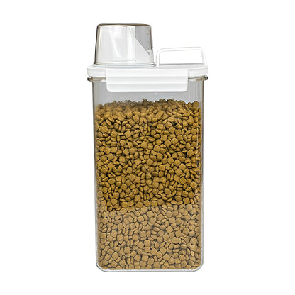 2.3L Airtight Food Storage Container – BPA-Free, Transparent & Stackable Cereal and Grain Organizer
