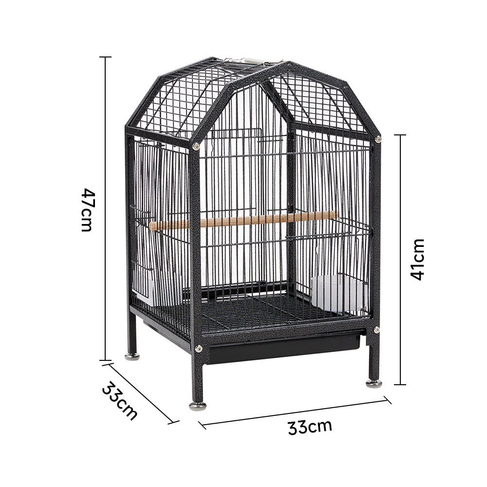 Portable Metal Bird Cage with Anti-Spill Feeders – Safe and Comfortable Home for Birds
