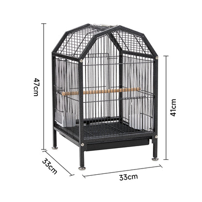Portable Metal Bird Cage with Anti-Spill Feeders – Safe and Comfortable Home for Birds