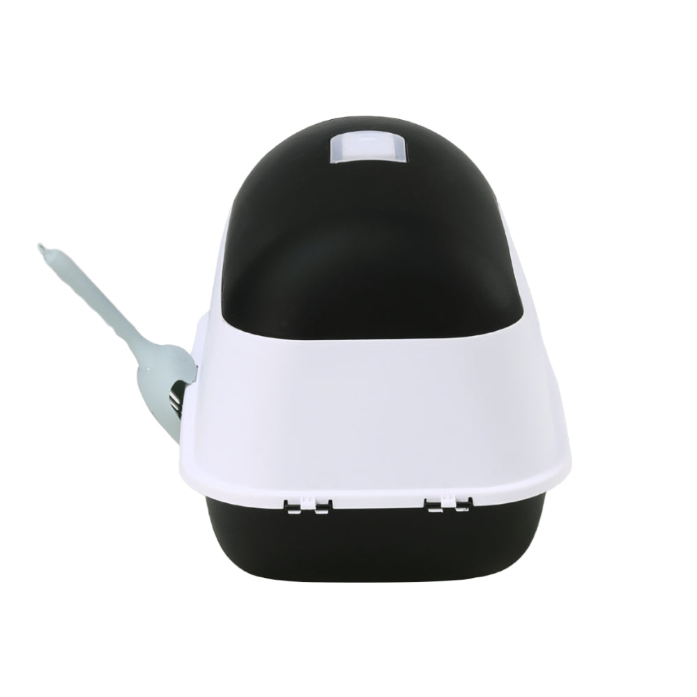 Detachable Cat Litter Box with Built-in UV Sterilizer Lamp and Two-Way Access