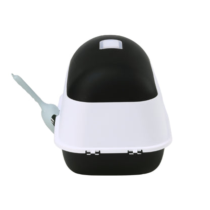 Detachable Cat Litter Box with Built-in UV Sterilizer Lamp and Two-Way Access
