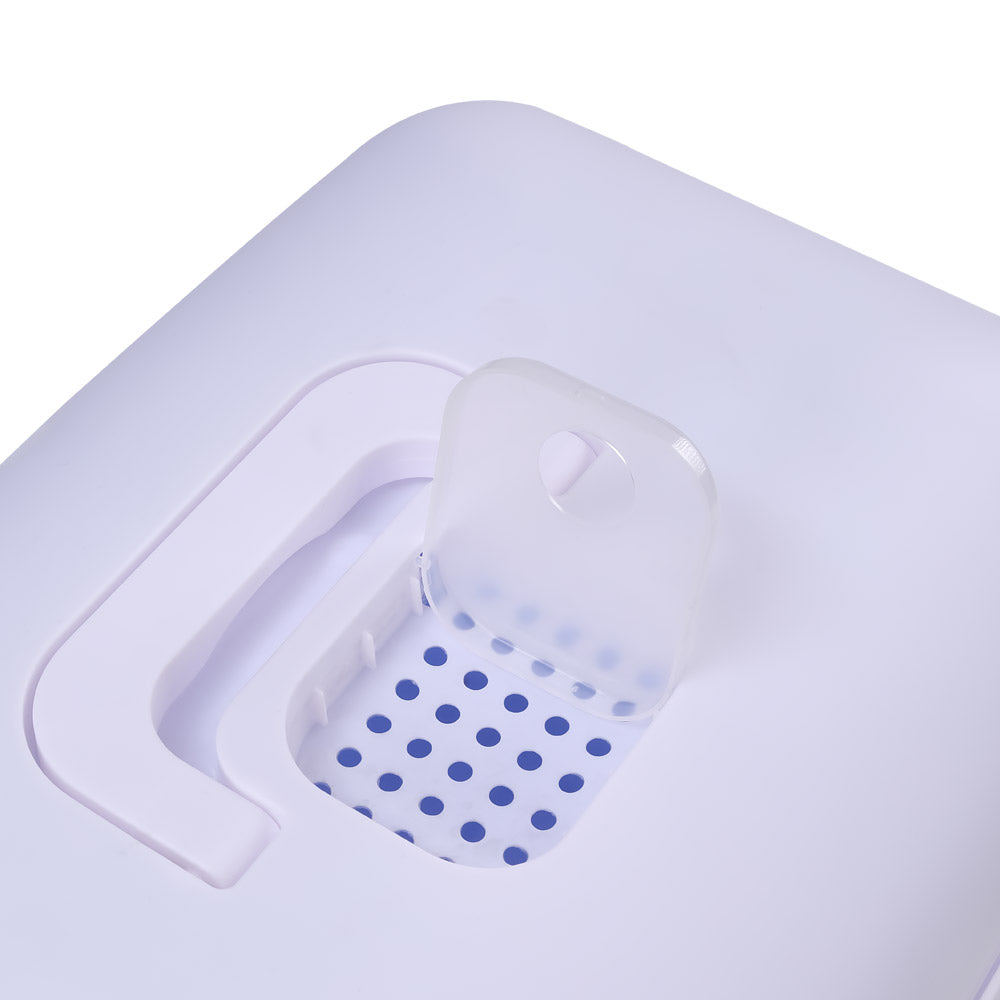 Detachable Cat Litter Box with Deodorising Compartment – Grey & White, Easy-to-Clean Design