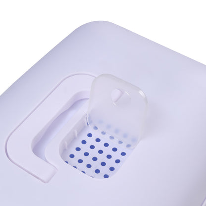 Detachable Cat Litter Box with Deodorising Compartment – Grey & White, Easy-to-Clean Design